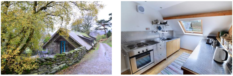 The Tolant - Rhayader, Wales|The interior has sloping ceilings