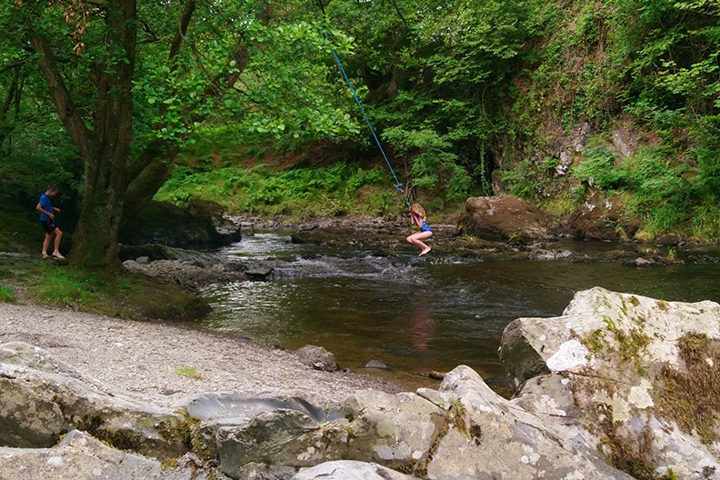 The riverside in Dolanog