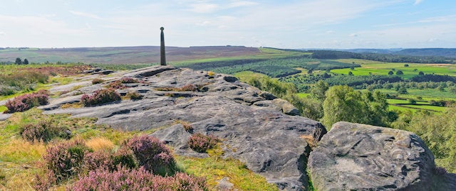 View over Baslow village