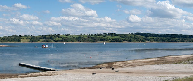 Boats sailing on Carsington waters