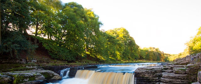 Long-exposure photo of Aysgarth Falls