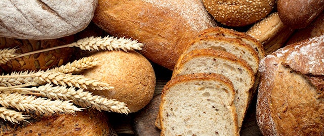 A range of different breads on display