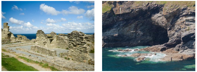 Tintagel Castle Ruins|Merlin's Cave