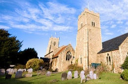 Norfolk has 659 medieval churches! Two churches situated next to each other
