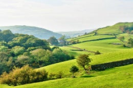 Cumbrian landscape and its many hills Cumbrian hills