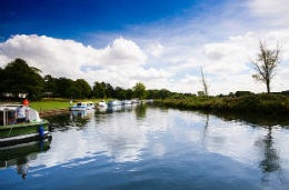 Boats on the Norfolk Broads