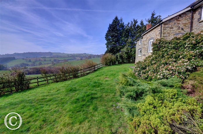 The house has lovely views over unspoilt Mid Wales countryside